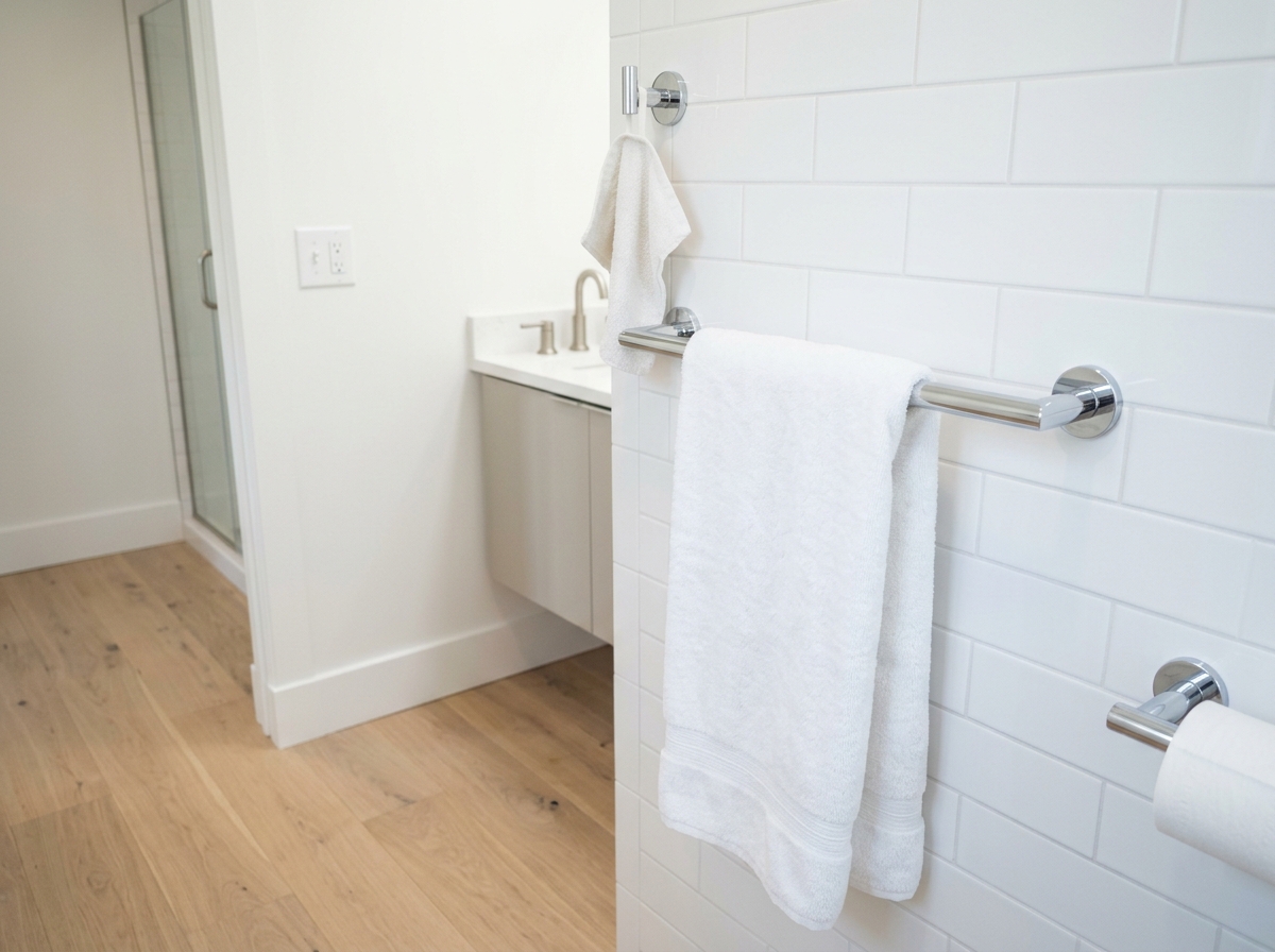 Bathroom accessory install